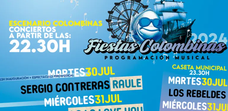 Conciertos Fiestas Colombinas en Huelva 2024